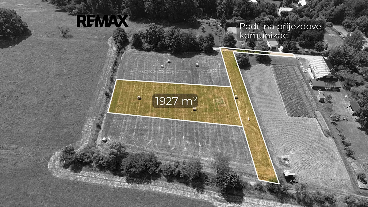 Prodej stavebního pozemku 1927 m²
